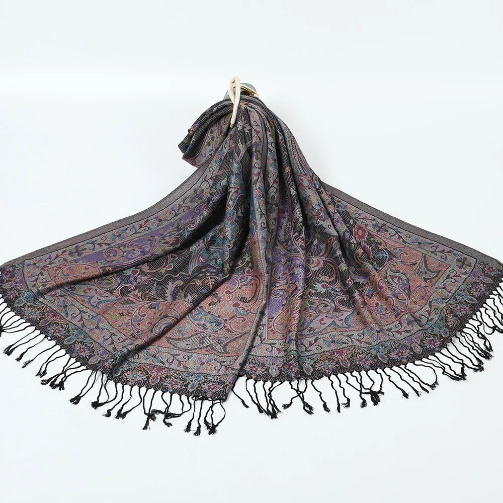 Pashmina Hijab Scarf Printed Hijab - Palm and Thread