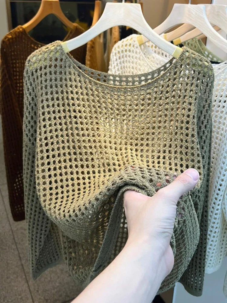 Mesh Vintage Sweater - Palm and Thread