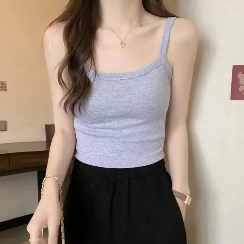 Sleeveless Basic Crop Top - Palm and Thread