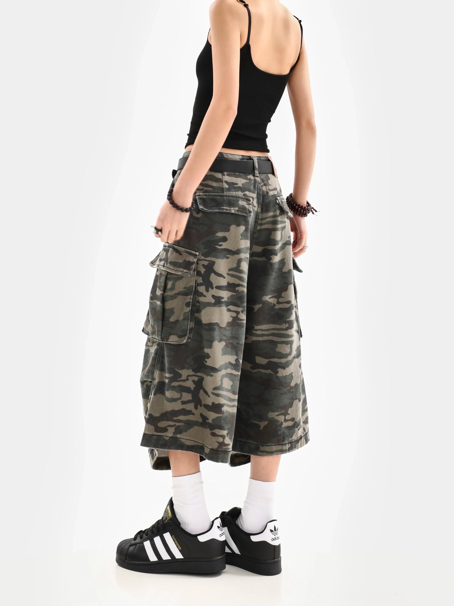 Camouflage Capris Street Style Cargo Short - Palm and Thread