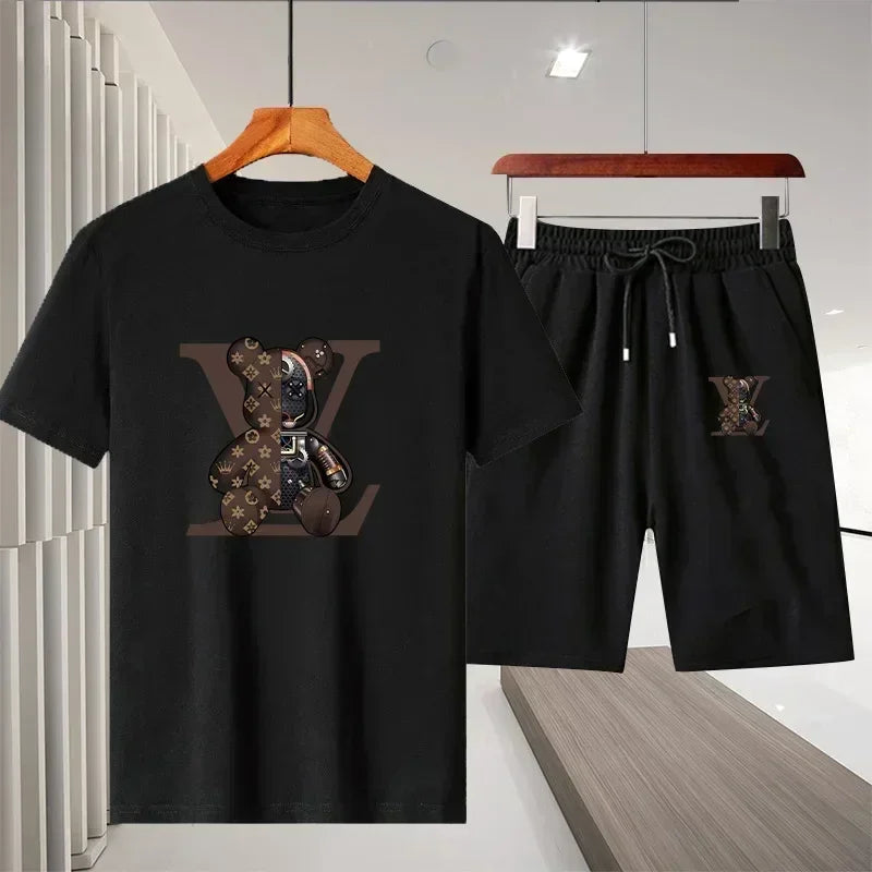 fashionable breathable T-shirt and short set - Palm and Thread