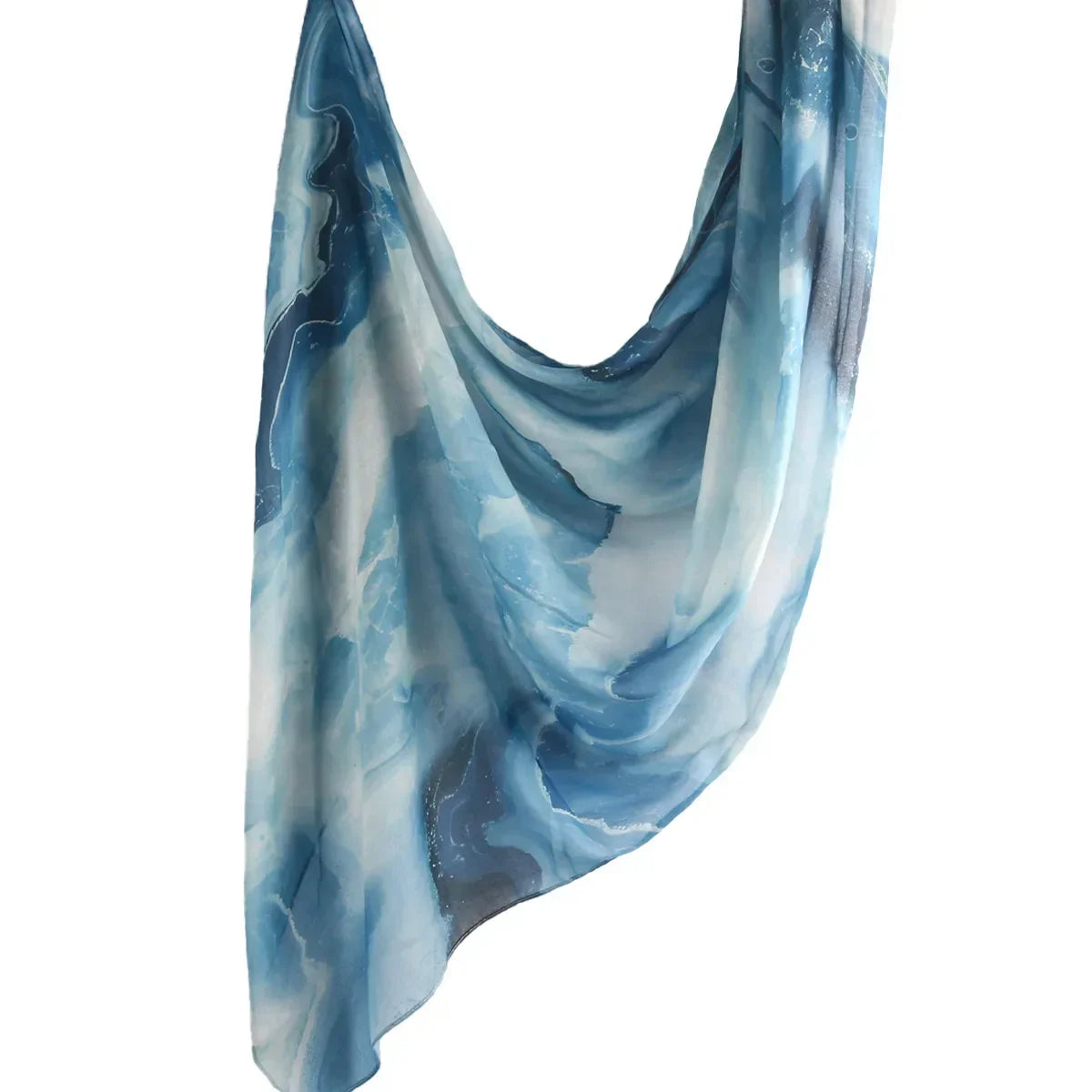 New Watercolor Tie-Dye Cotton Scarf - Palm and Thread