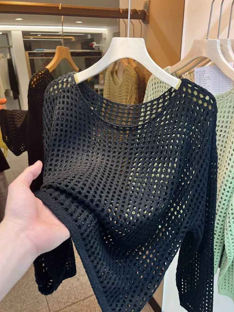 Mesh Vintage Sweater - Palm and Thread