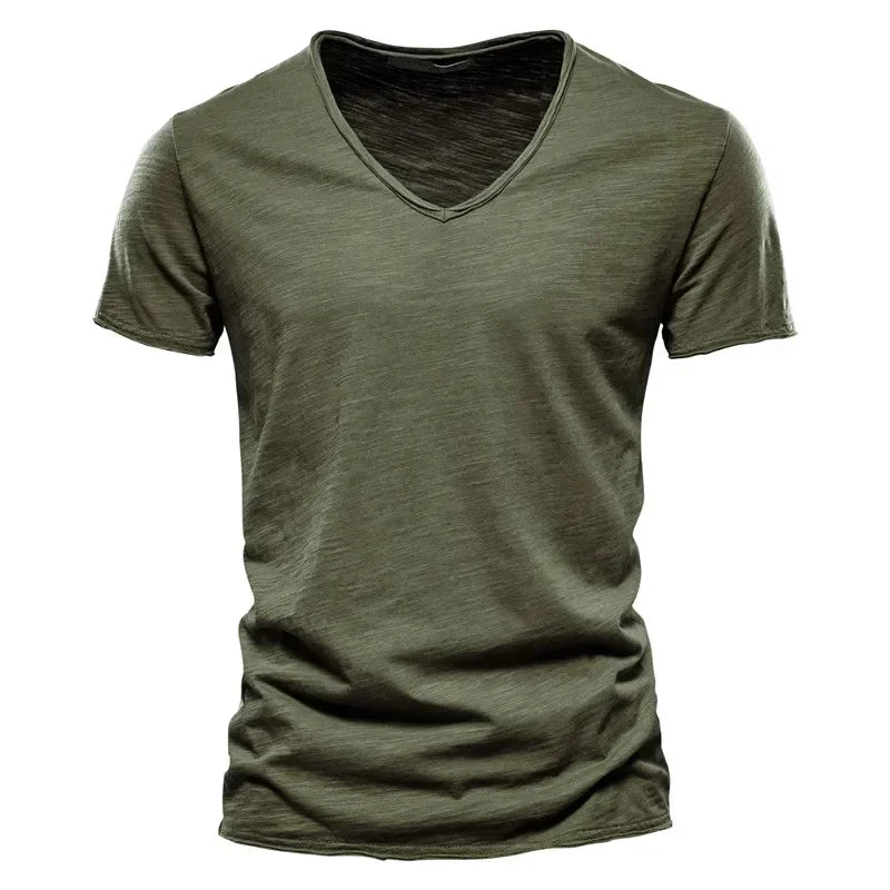 Brand Quality 100% CottonT-shirt V-neck Fashion - Palm and Thread