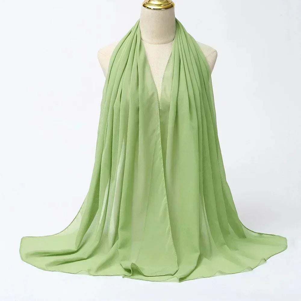 Chiffon Hijab Head Wrap - Palm and Thread