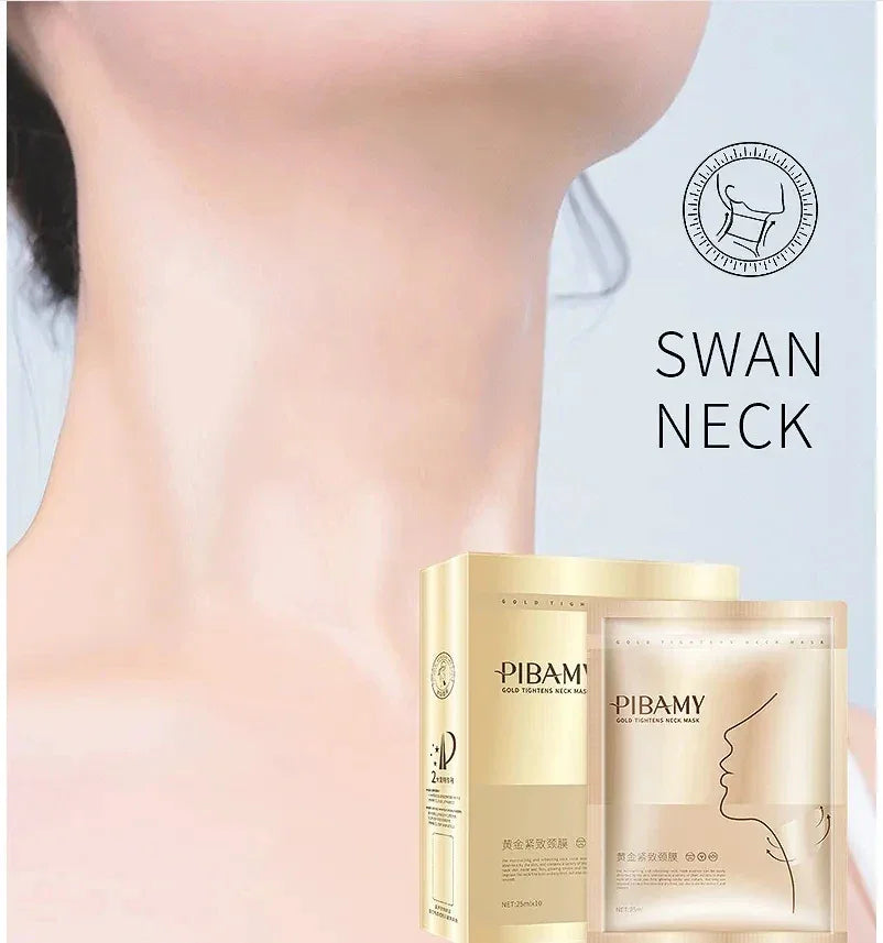 Golden Moisturizing Light Fine Line Anti-aging Moisturizing Neck Mask - Palm and Thread