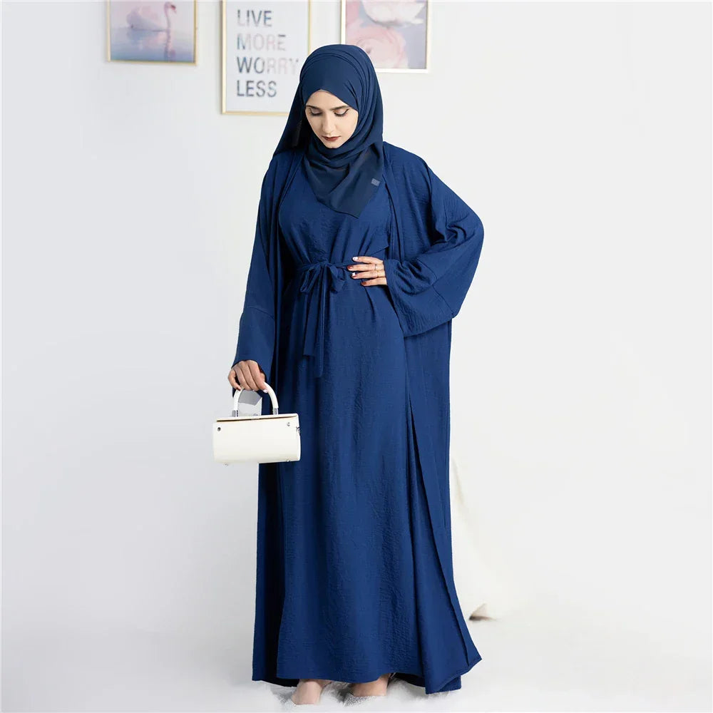 2 Piece Crepe Abaya - Palm and Thread