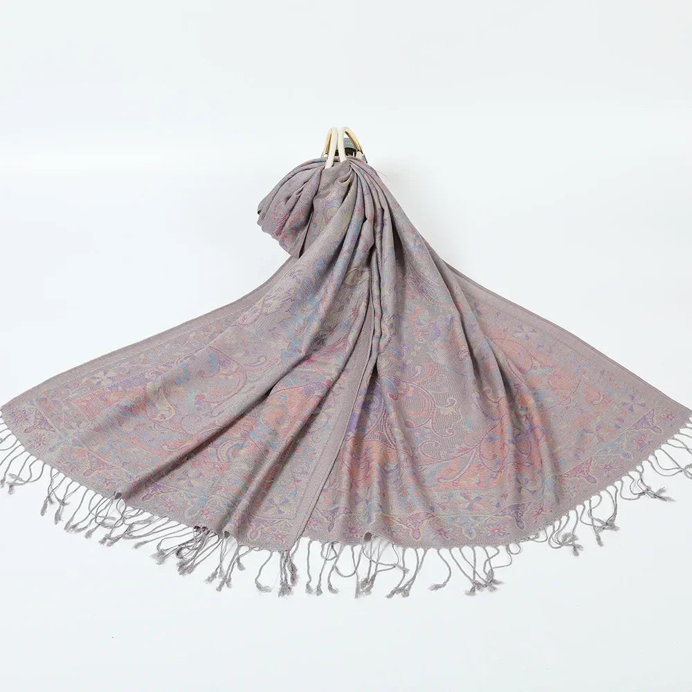 Pashmina Hijab Scarf Printed Hijab - Palm and Thread