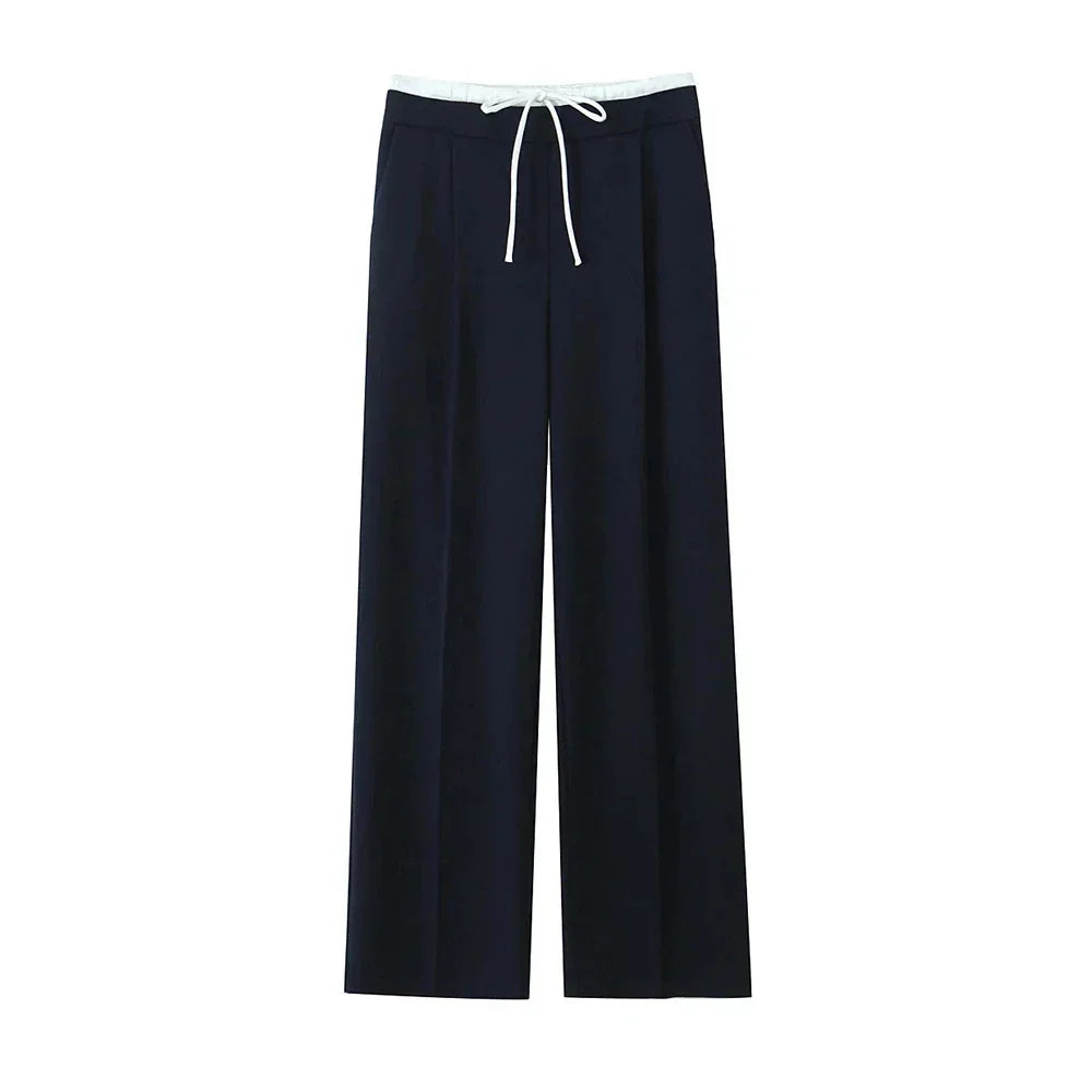 Double Waistband Wide Leg Pant - Palm and Thread
