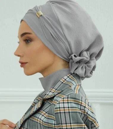 Plain Instant Turban Hat Inner Hijab - Palm and Thread