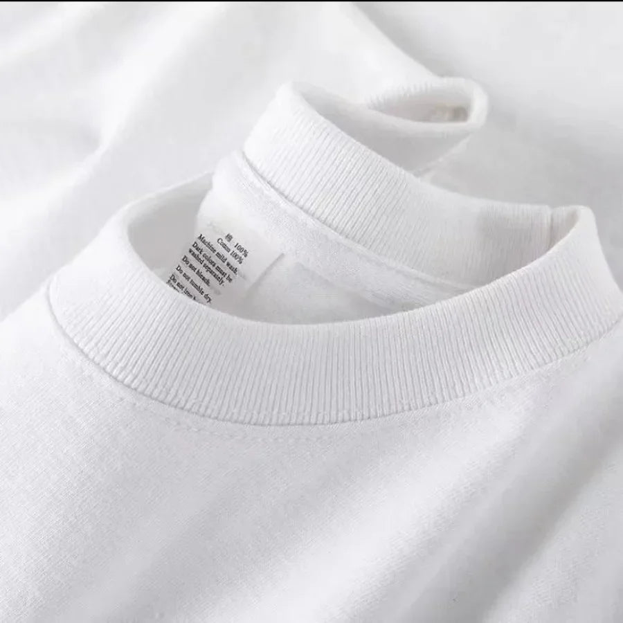 Cotton Solid Color O Neck Top - Palm and Thread