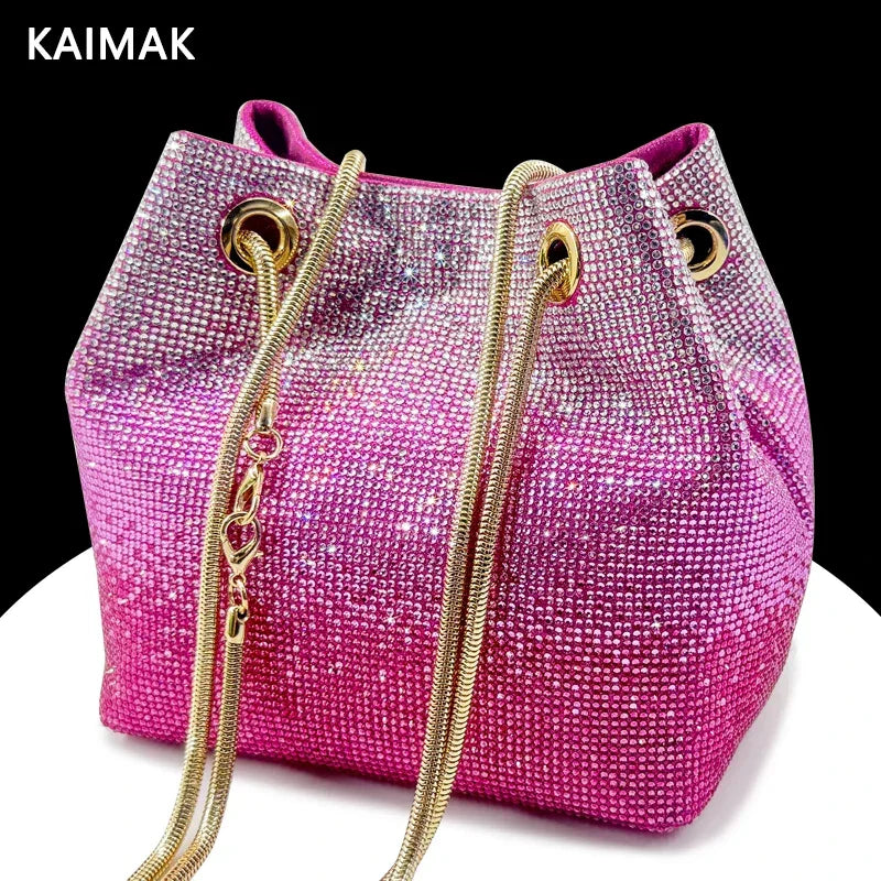 Italian Design Luxury Shiny Handbag - Palm and Thread