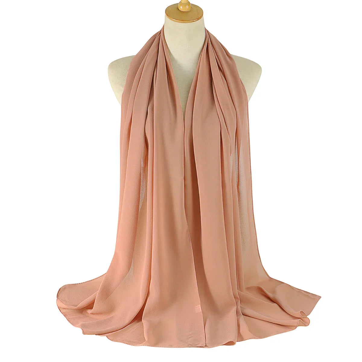 Solid Chiffon Shawl Scarf - Palm and Thread