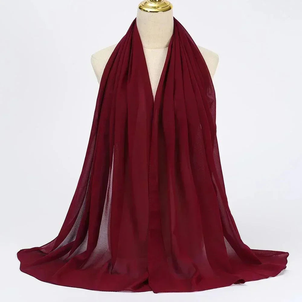 Chiffon Hijab Head Wrap - Palm and Thread