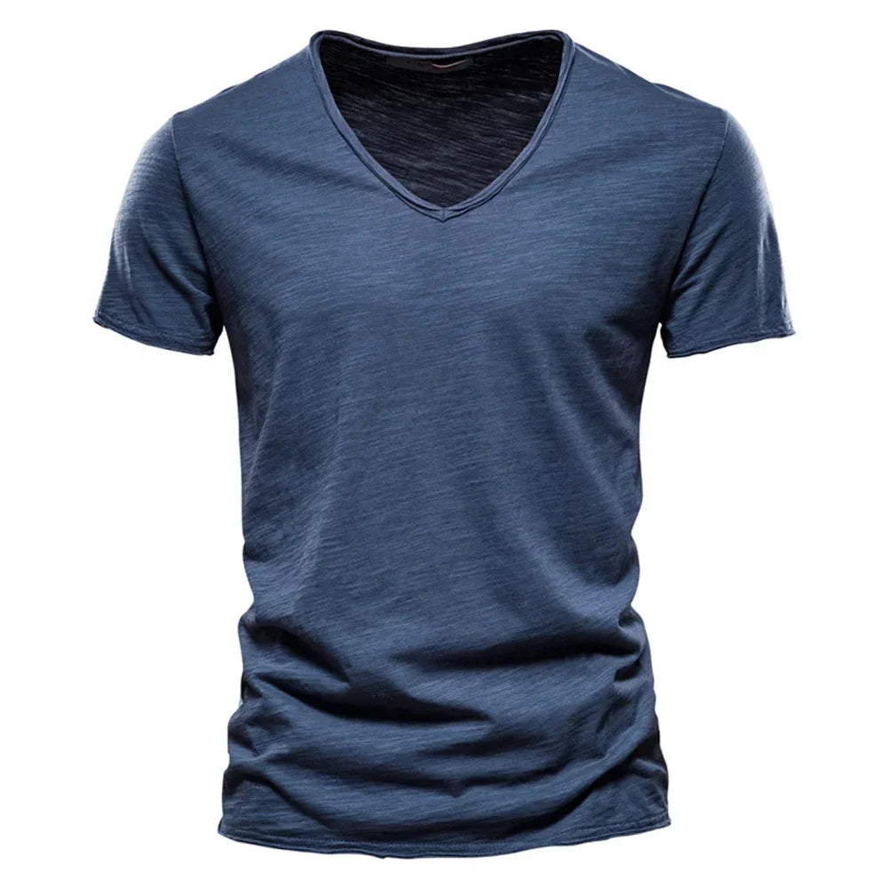 Brand Quality 100% CottonT-shirt V-neck Fashion - Palm and Thread