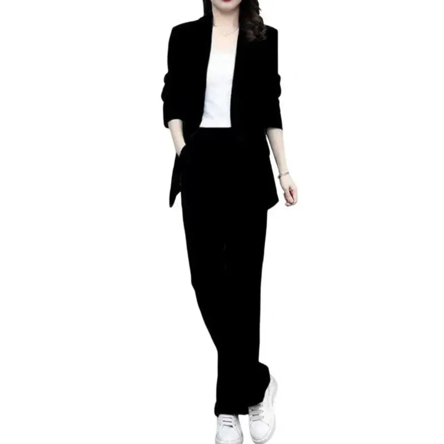 Blazer Wide Leg Pant Suit - Palm and Thread