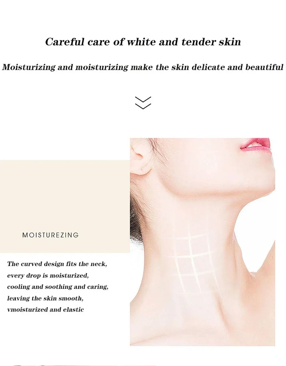 Golden Moisturizing Light Fine Line Anti-aging Moisturizing Neck Mask - Palm and Thread