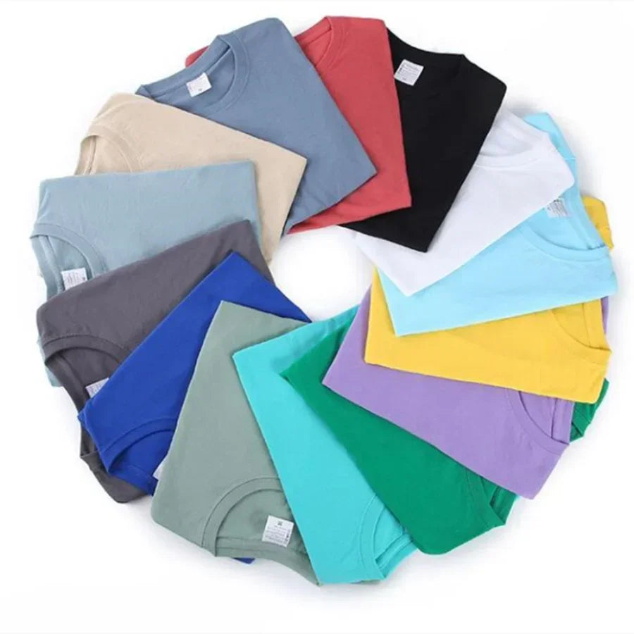 Cotton Solid Color O Neck Top - Palm and Thread