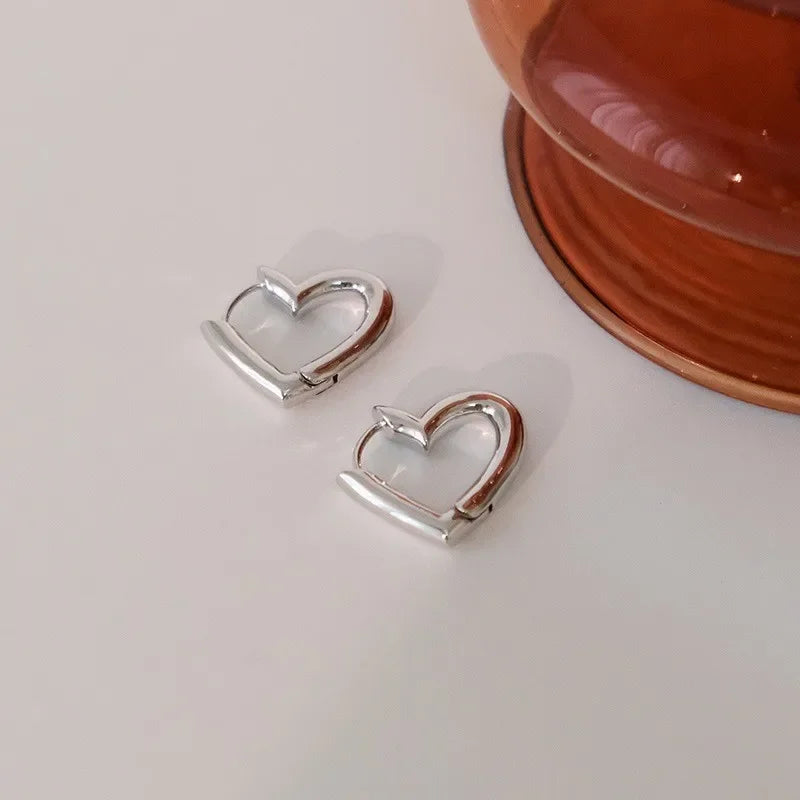 Colorful Heart Ear Buckle Earring - Palm and Thread