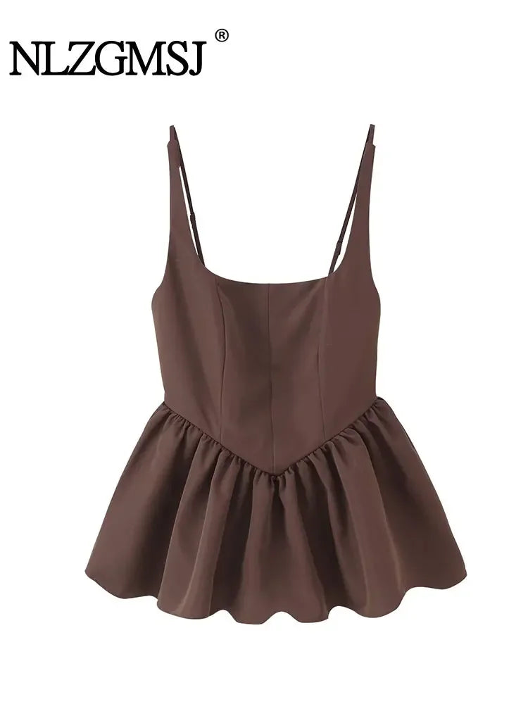 Casual Ladylike Style Sling Top - Palm and Thread