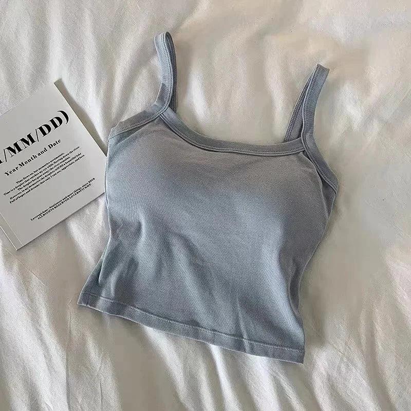 Sleeveless Basic Crop Top - Palm and Thread