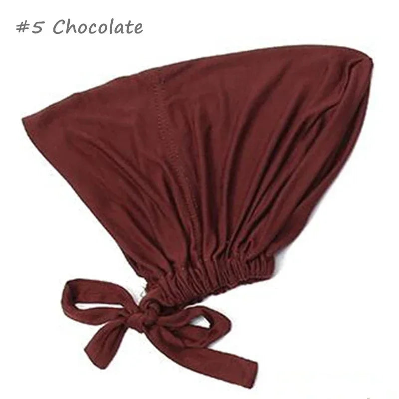 New Soft Turban Hat Inner Hijab Cap - Palm and Thread