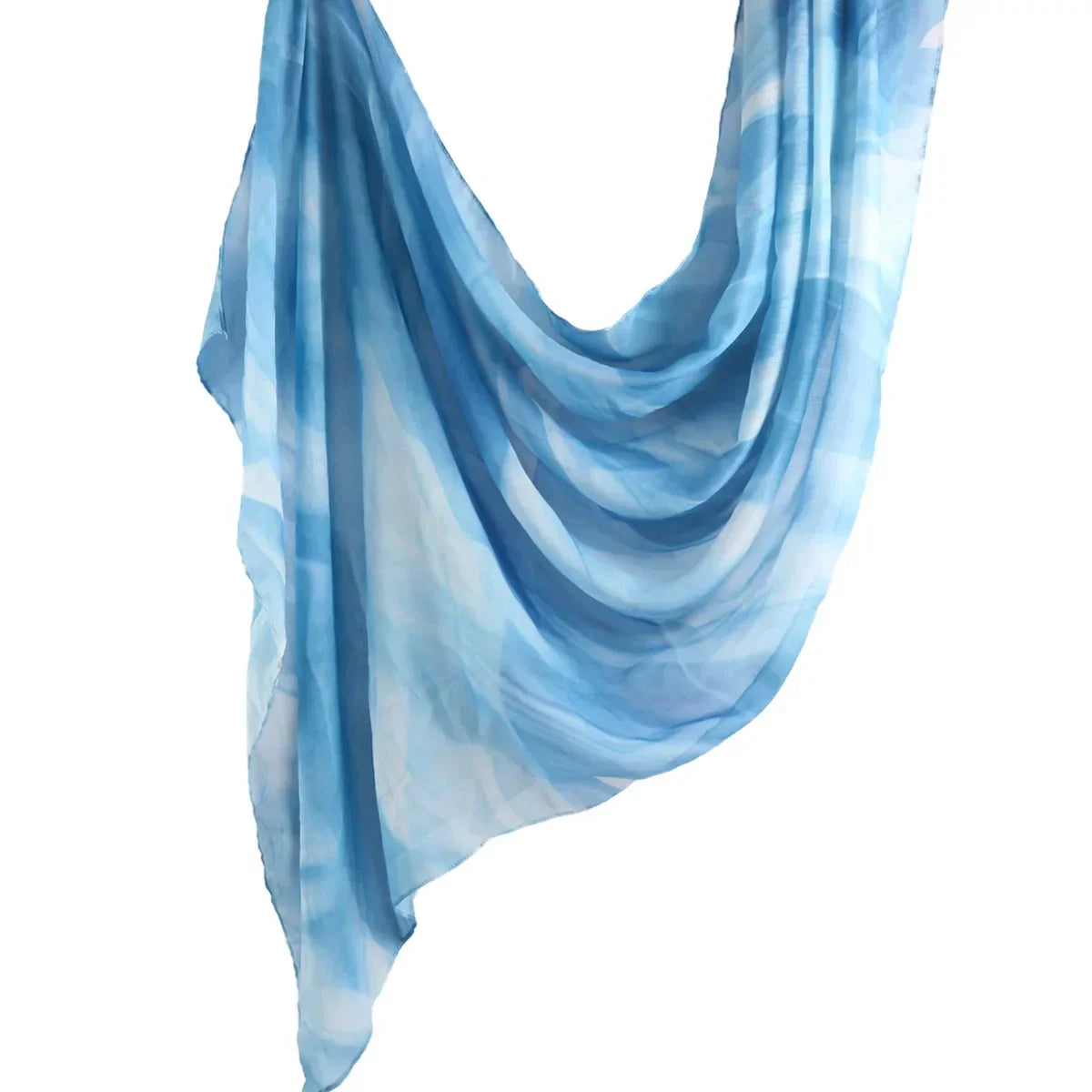 New Watercolor Tie-Dye Cotton Scarf - Palm and Thread