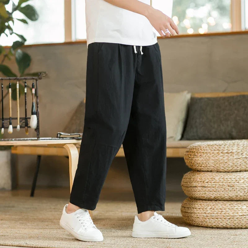 Cotton Linen Fashion Casual Pant - Palm and Thread