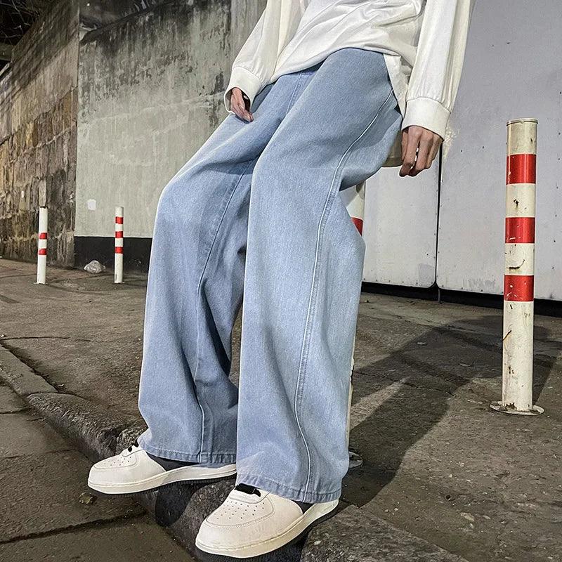 New Streetwear Loose Jeans Korean Style Fashion - Palm and Thread