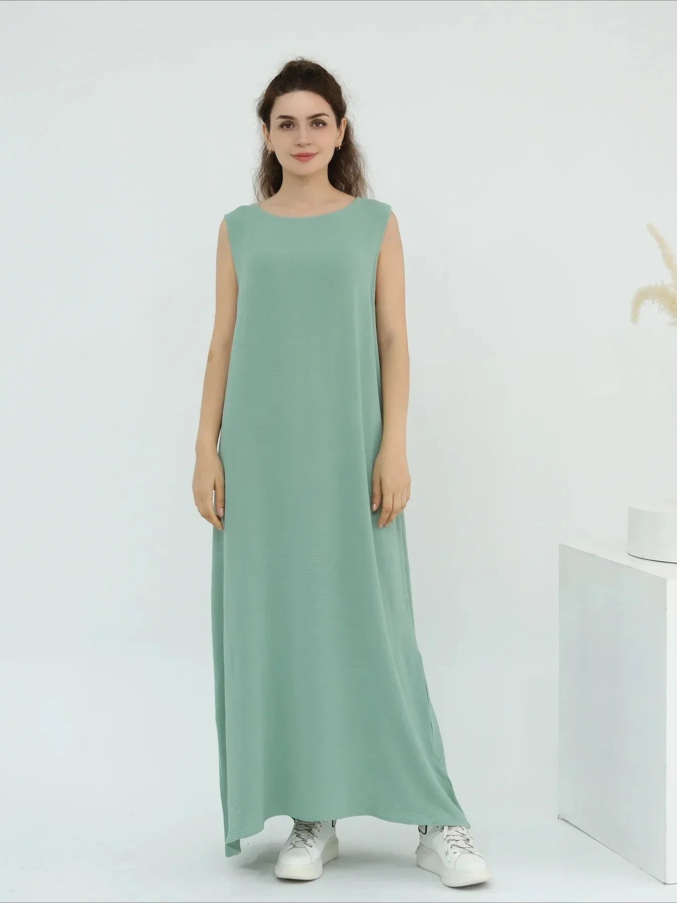 Lace-up Vestidos Largos Party Caftan Abaya - Palm and Thread