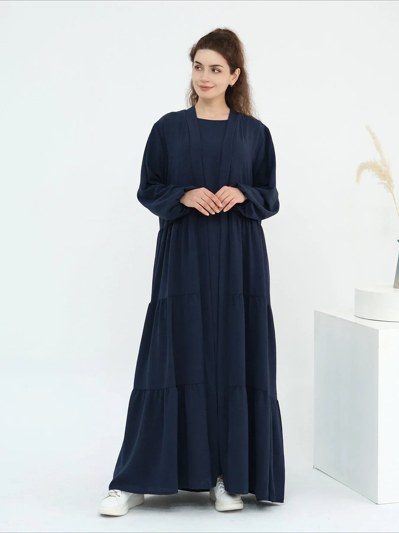 Lace-up Vestidos Largos Party Caftan Abaya - Palm and Thread
