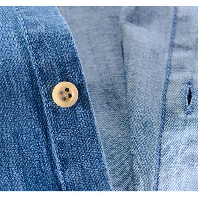Denim Loose Trendy Shirt - Palm and Thread