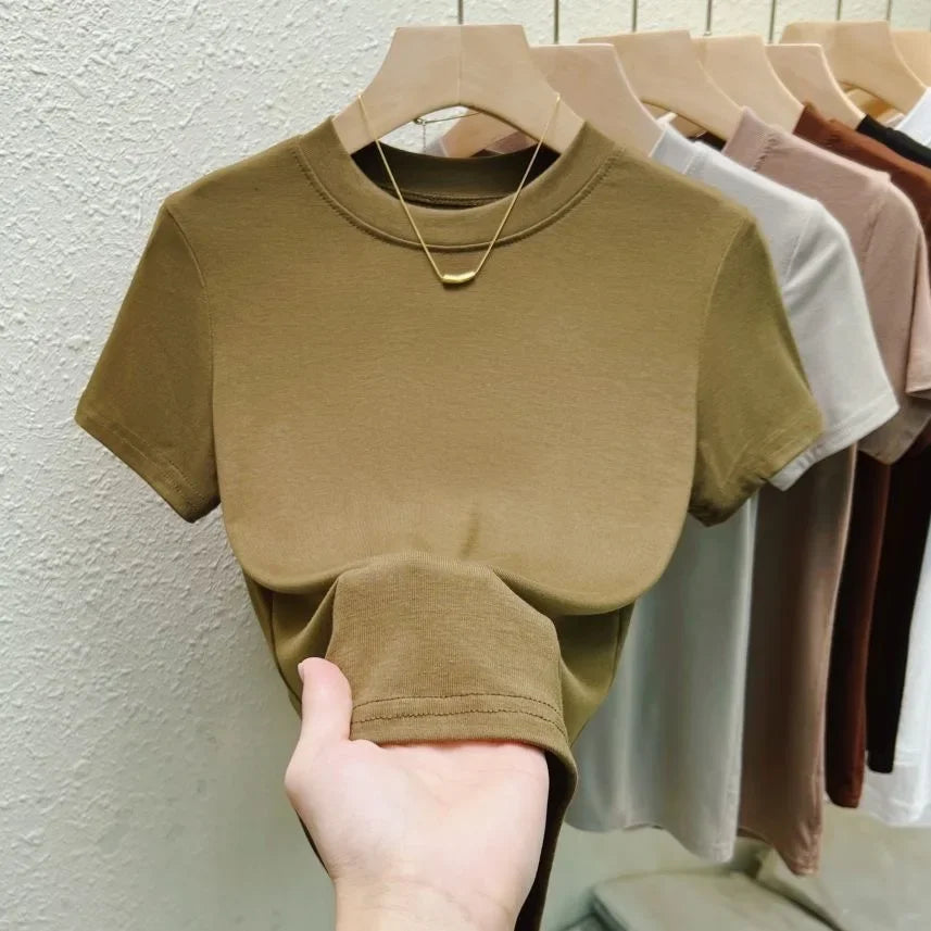 Slim Fashion T Shirt Street Casual - Palm and Thread
