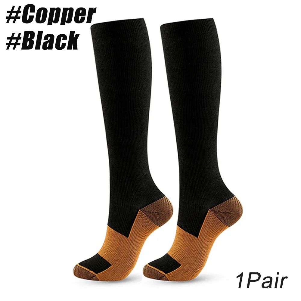 Copper Fiber Compression Socks - Palm and Thread