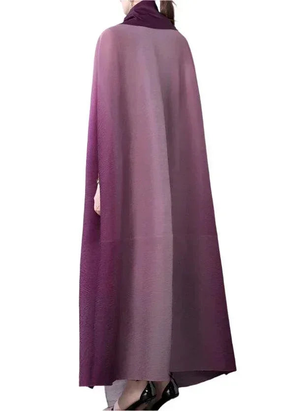 Miyake Folds Sleeve Coat Abaya - Palm and Thread