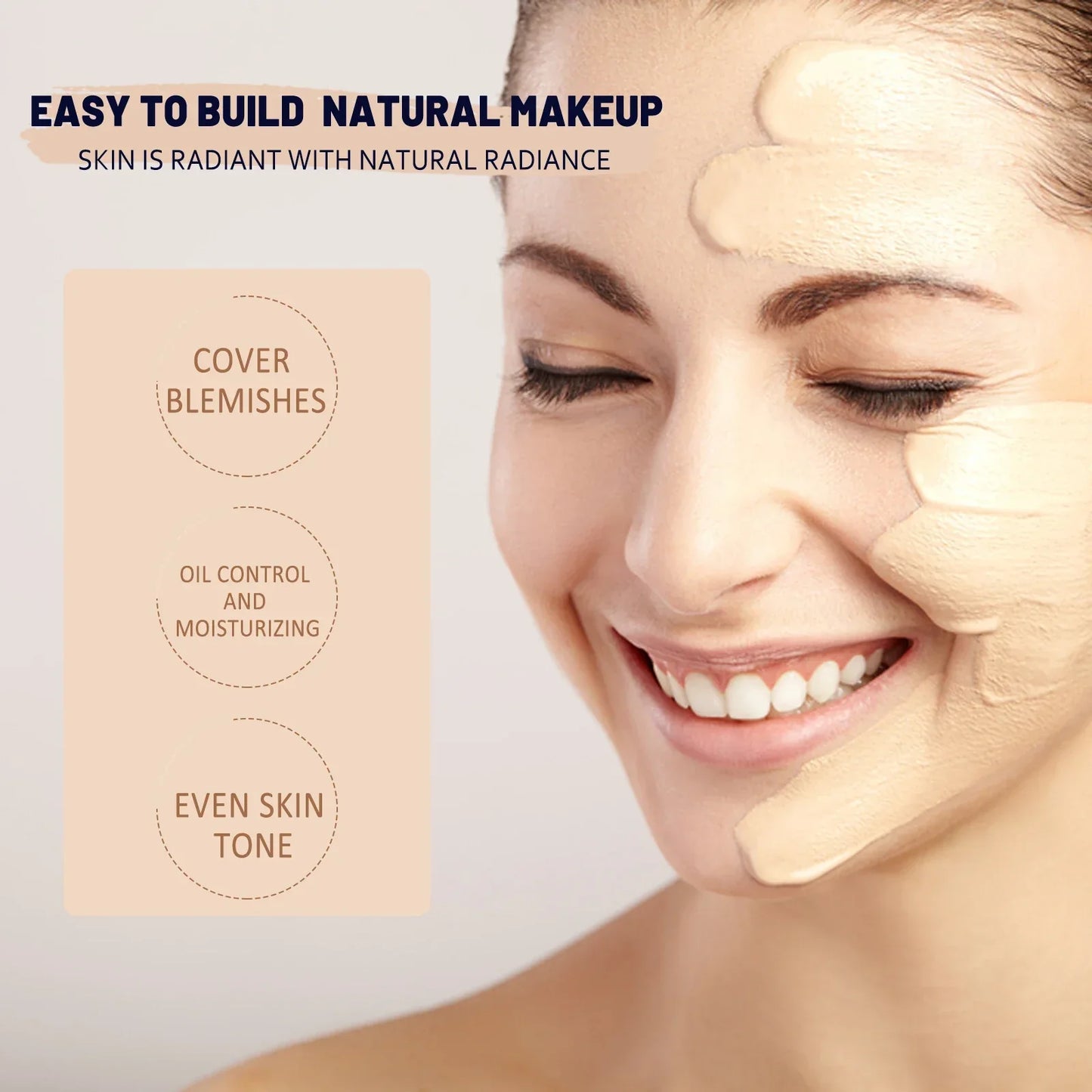 Waterproof Brighten Moisturizing Cream Foundation - Palm and Thread