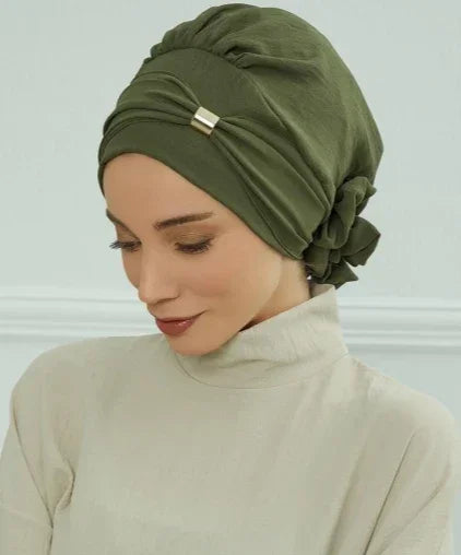 Plain Instant Turban Hat Inner Hijab - Palm and Thread