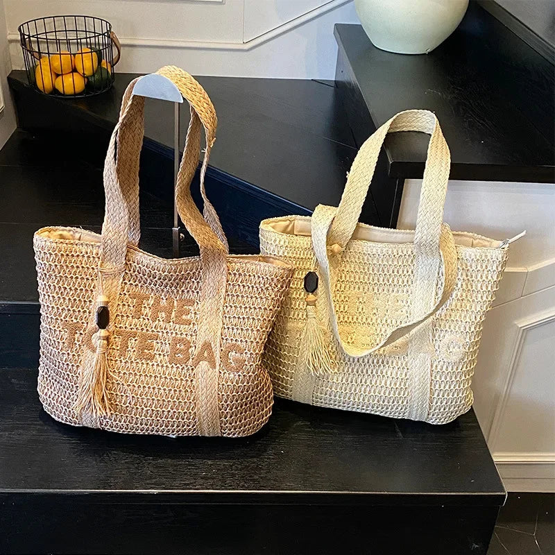 French style straw woven bag - Palm and Thread