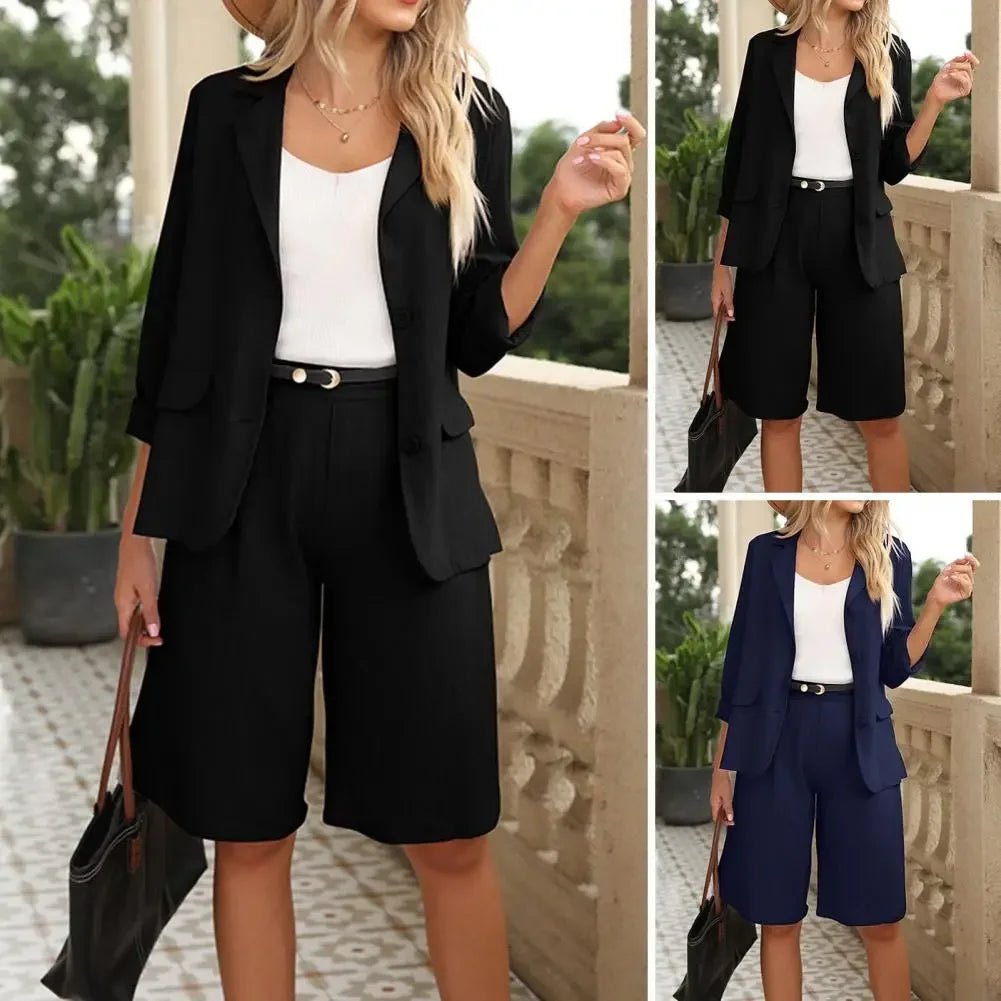 Formal Short Suit Knee Length Pant Outfit - Palm and Thread