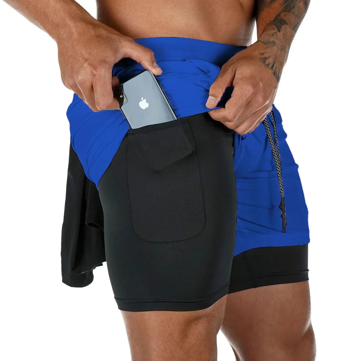 Running 2 In 1 Fitness Sport Workout Training Short - Palm and Thread