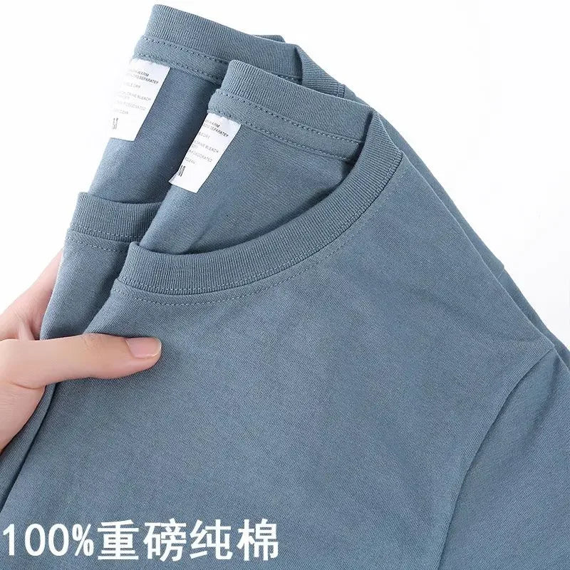 Cotton Solid Color O Neck Top - Palm and Thread