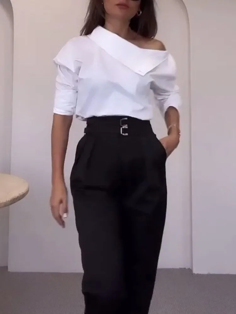 New Fashion Long-sleeve Button Blouse - Palm and Thread