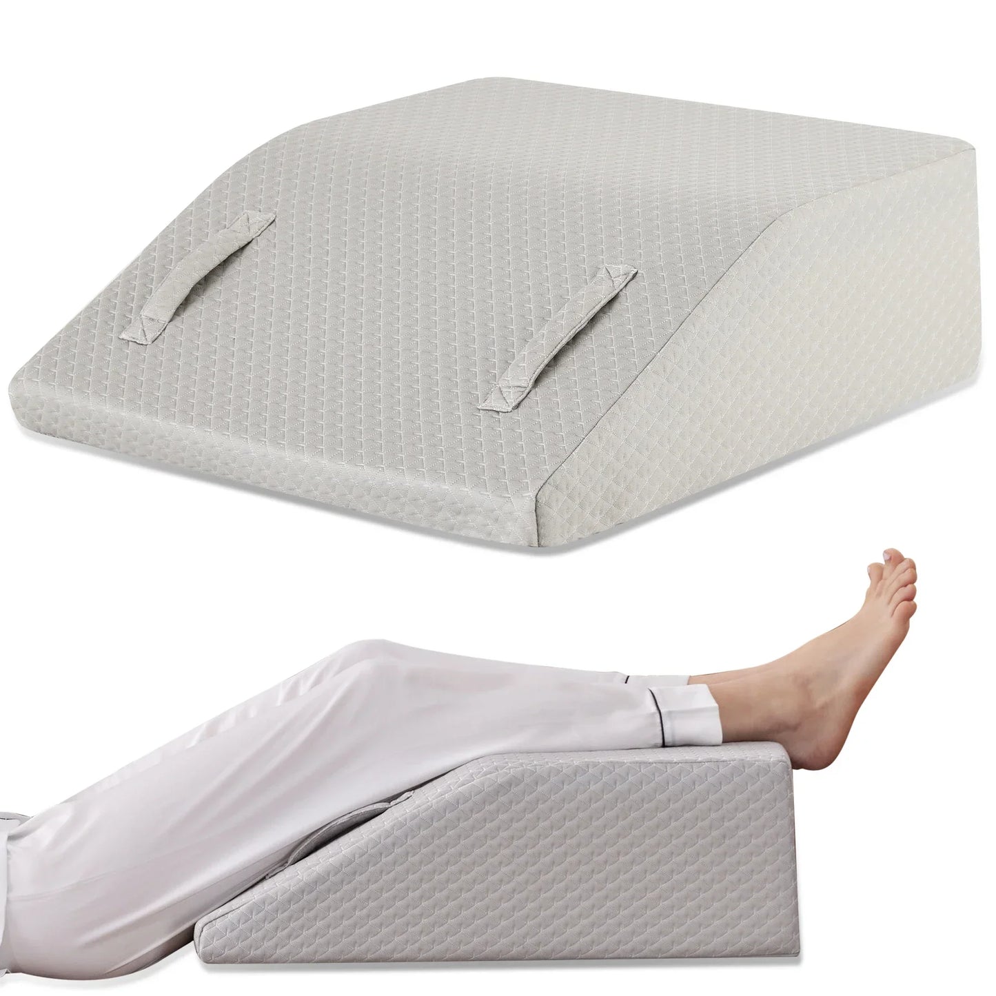 Memory Foam Leg Knee Wedge Pillow - Palm and Thread