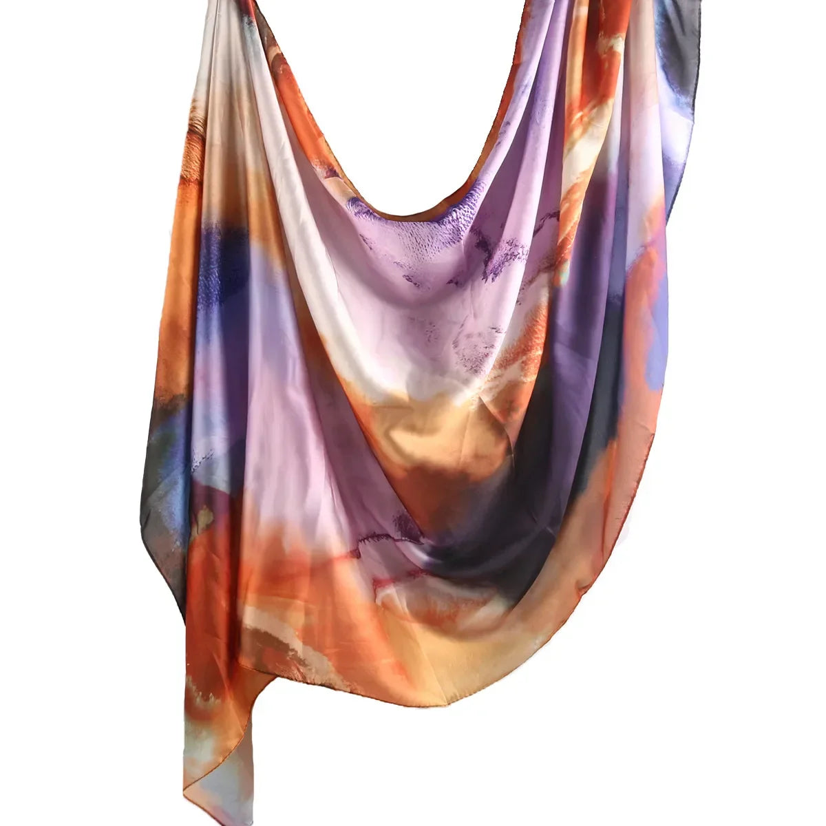 Water Print Shawl Chiffon Silk Hijab - Palm and Thread