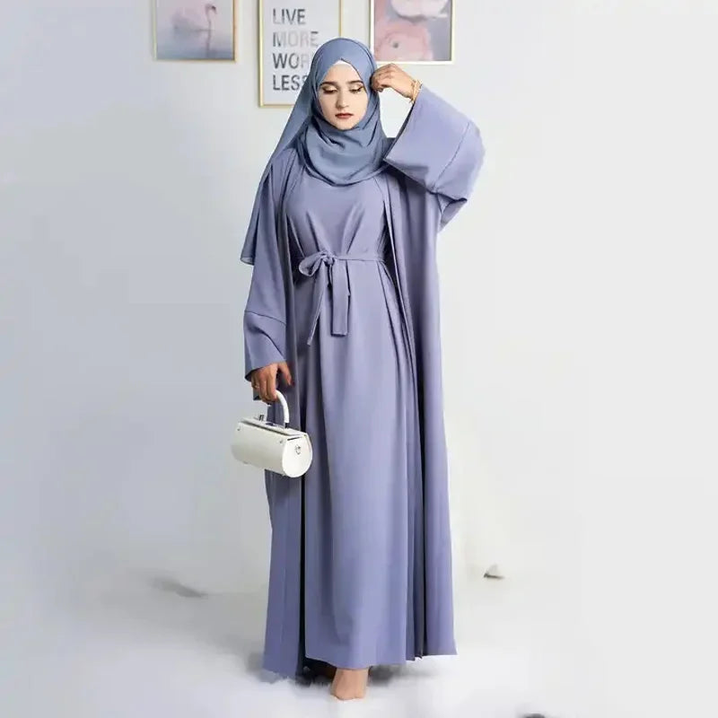 2 Piece Crepe Abaya - Palm and Thread