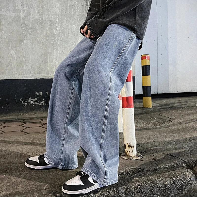 New Streetwear Loose Jeans Korean Style Fashion - Palm and Thread