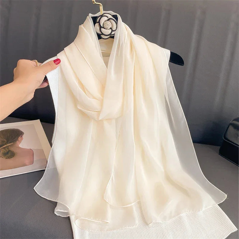New Print Chiffon Scarf Shawl - Palm and Thread