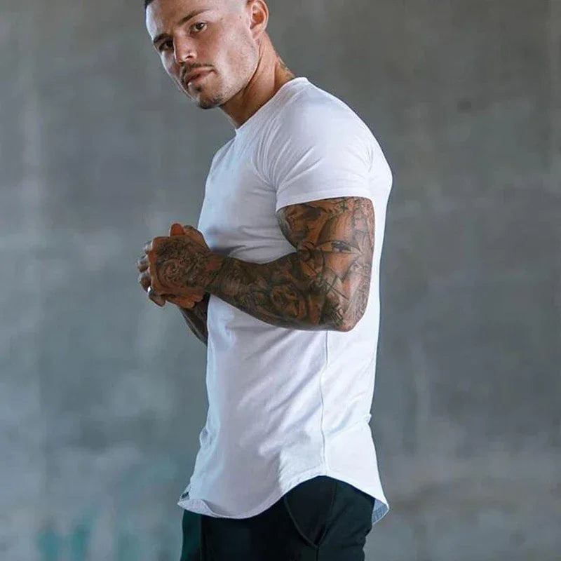 Plain Cotton Breathable Fitness T-shirt - Palm and Thread