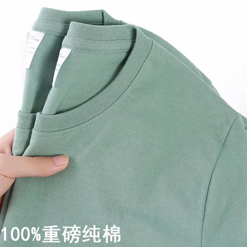 Cotton Solid Color O Neck Top - Palm and Thread