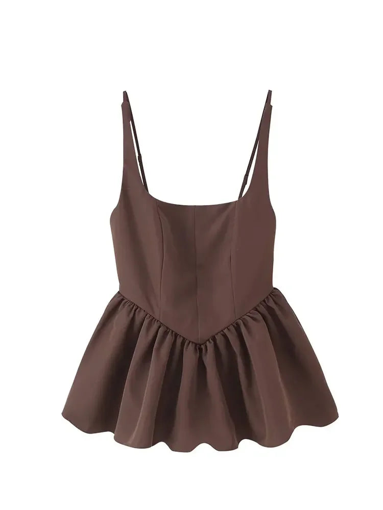 Casual Ladylike Style Sling Top - Palm and Thread